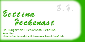 bettina heckenast business card